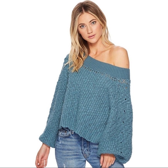 Free People Pandora Cropped Chunky Knit Sweater M - Picture 2 of 9